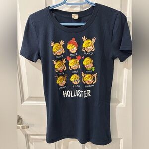🔥 5/$10 Hollister Reindeer Graphic Tee